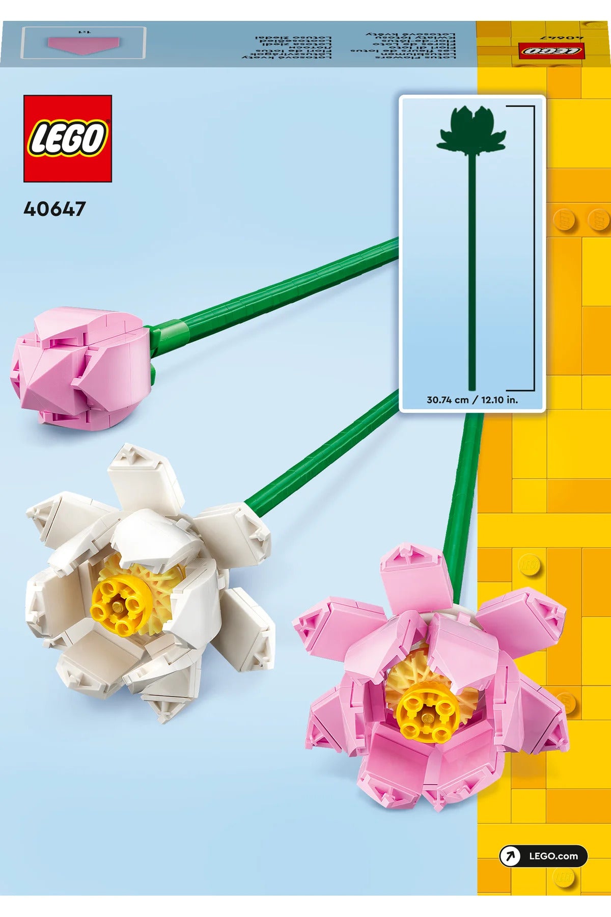 LEGO® Botanicals Lotus Çiçekleri 40647 - 8+ Çiçek Model Yapım Seti (220Pr)