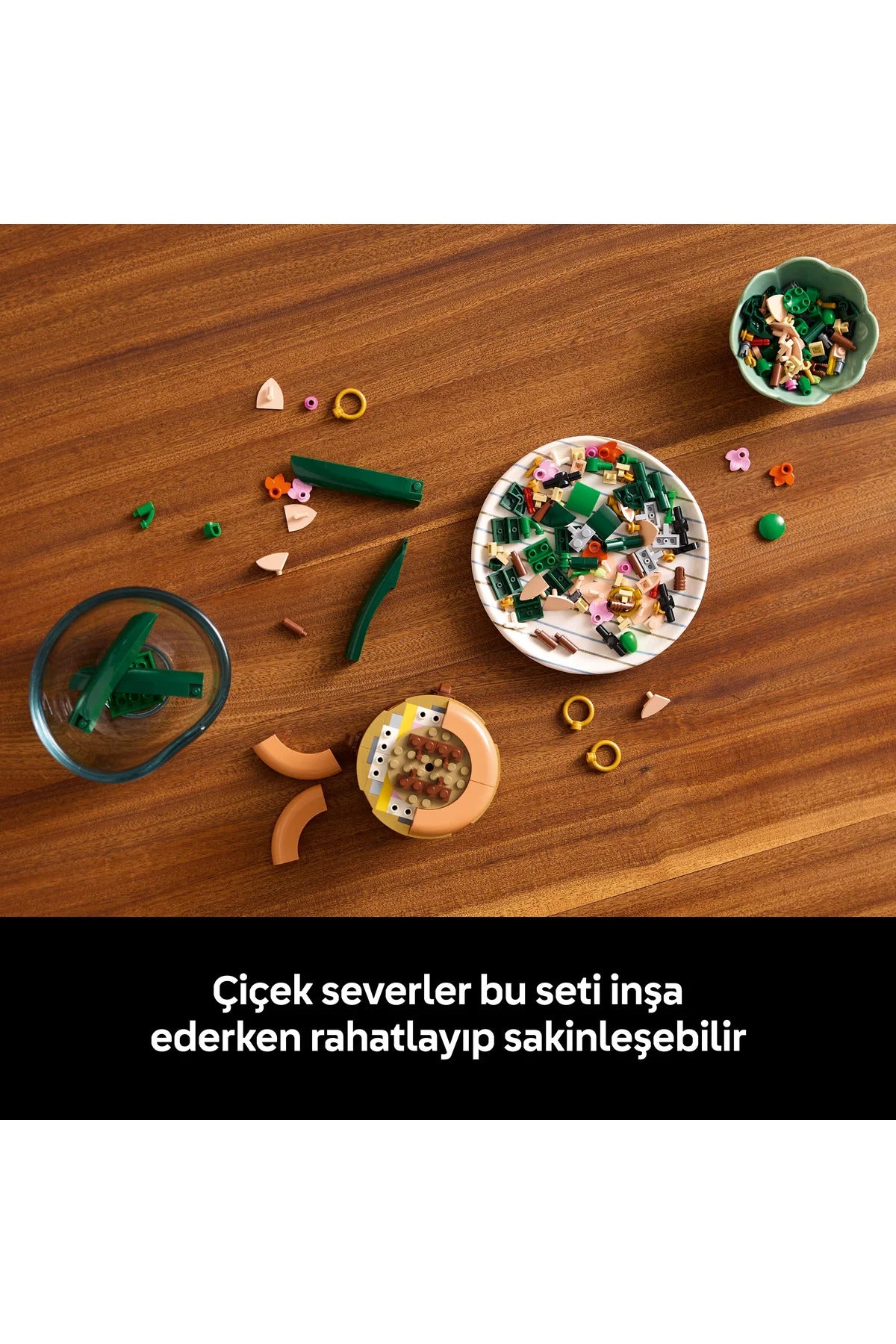 LEGO® Botanicals Mini Orkide 10343 - Yetişkinler için Dekoratif Çiçek Yapım Seti (274 P)