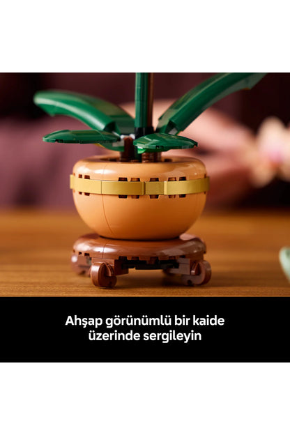 LEGO® Botanicals Mini Orkide 10343 - Yetişkinler için Dekoratif Çiçek Yapım Seti (274 P)