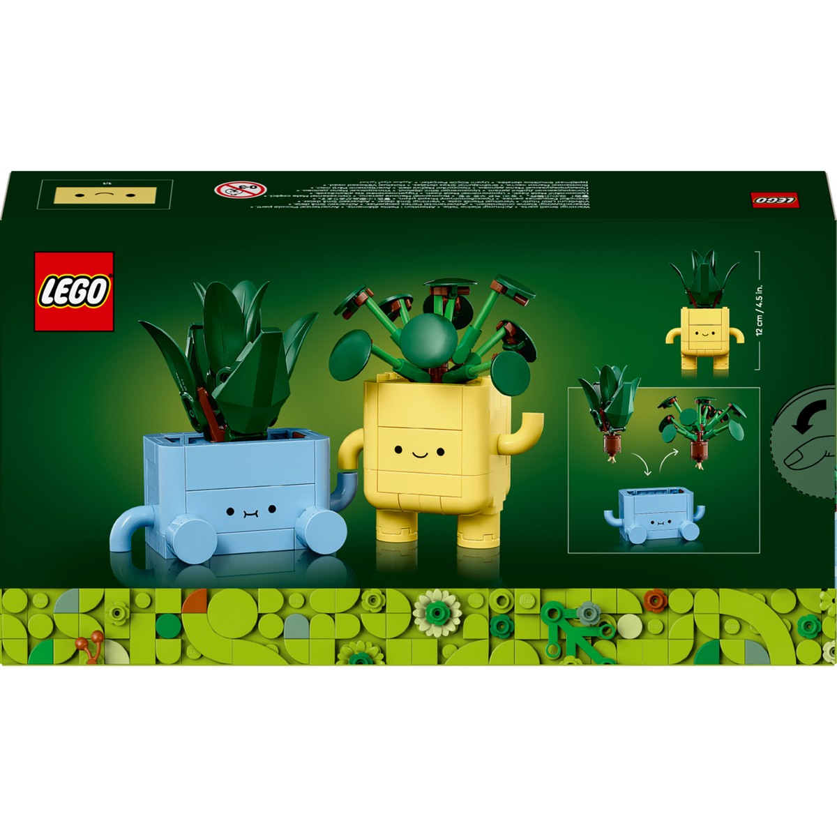 LEGO® Botanicals Mutlu Bitkiler 10349 - 9 Yaş ve Üzeri Bitki Sever Çocuklar için Yaratıcı Oyuncak Yapım Seti (217 Parça)