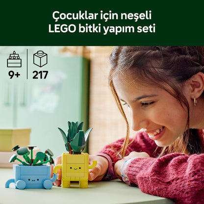 LEGO® Botanicals Mutlu Bitkiler 10349 - 9 Yaş ve Üzeri Bitki Sever Çocuklar için Yaratıcı Oyuncak Yapım Seti (217 Parça)