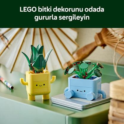 LEGO® Botanicals Mutlu Bitkiler 10349 - 9 Yaş ve Üzeri Bitki Sever Çocuklar için Yaratıcı Oyuncak Yapım Seti (217 Parça)