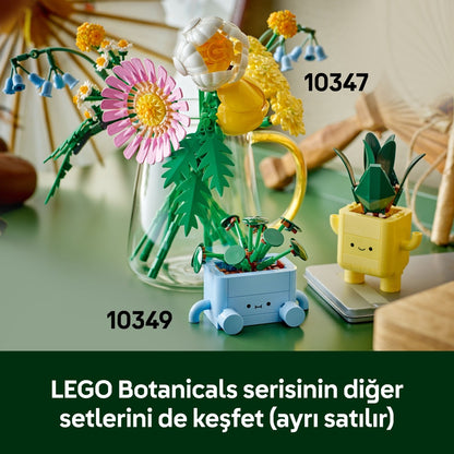 LEGO® Botanicals Mutlu Bitkiler 10349 - 9 Yaş ve Üzeri Bitki Sever Çocuklar için Yaratıcı Oyuncak Yapım Seti (217 Parça)