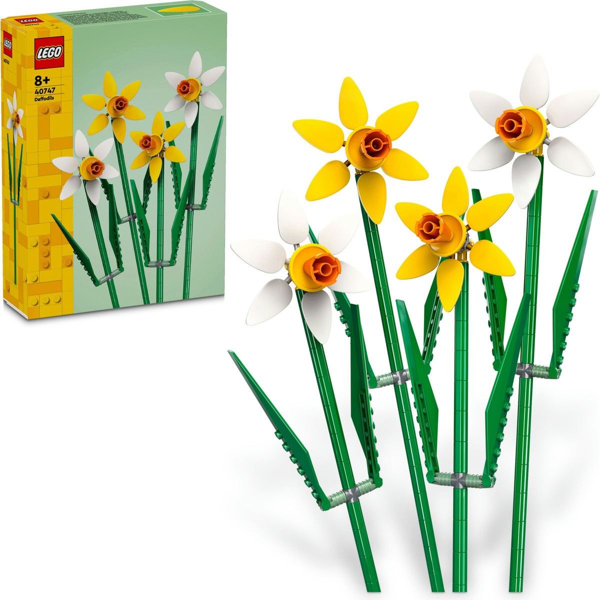 LEGO® Botanicals Nergis 40747 - 8 Yaş & Üzeri Çocuklar için Çiçek Model Yapım Seti (216 Parça)