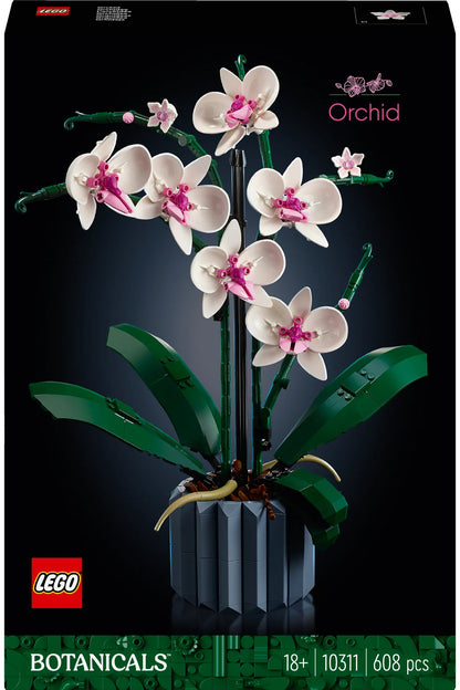 LEGO® Botanicals Orkide 10311 - Yetişkinler için Sergilenebilir Çiçek Modeli Yapım Seti (608 Parça)