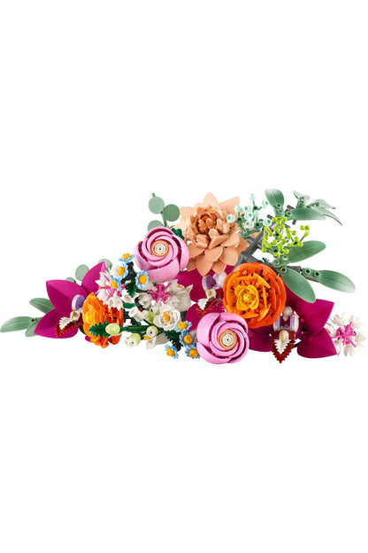 LEGO® Botanicals Pembe Çiçek Buketi 10342 - Yetişkinler için Dekoratif Çiçek Yapım Seti (749 P)