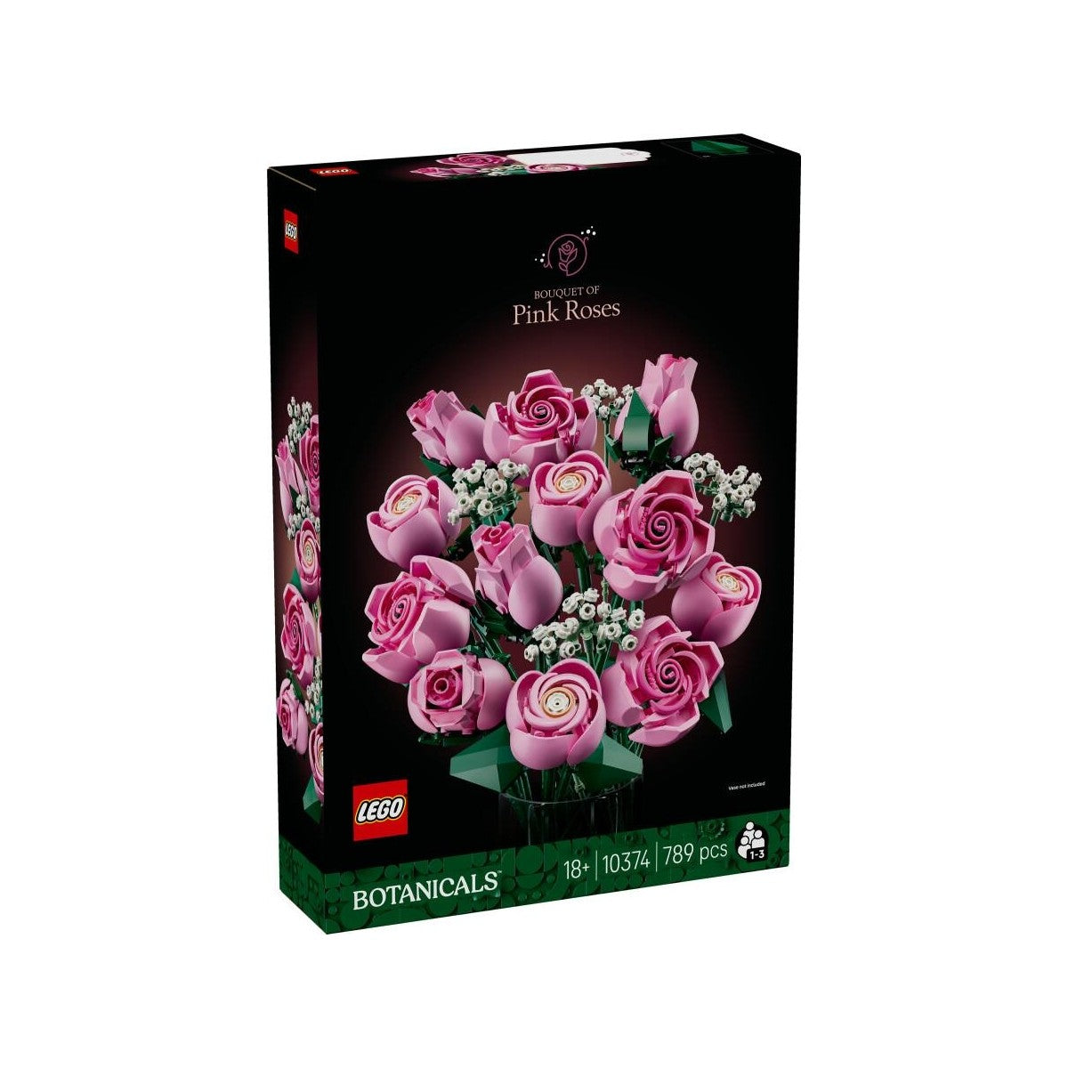 LEGO® Botanicals Pembe Gül Buketi 10374 - Yetiskinler için 4 Bahar Çiçegi Içeren Dekoratif Çiçek Modeli Yapim Seti (789 Parça)