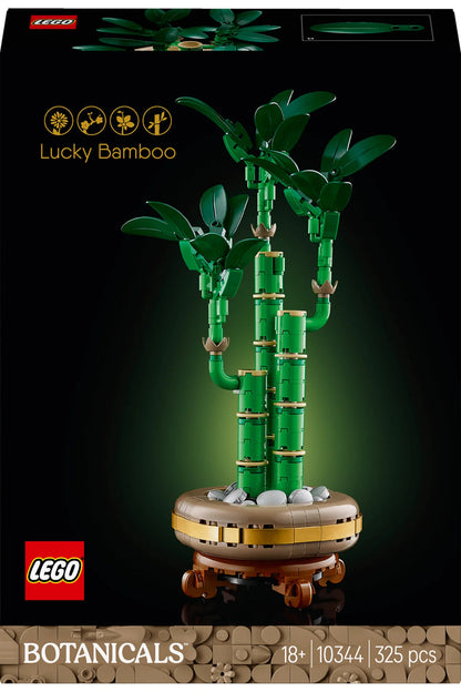 LEGO® Botanicals Şans Bambusu 10344 - Doğasever Yetişkinler için Dekoratif Bitki Yapım Seti (325P)