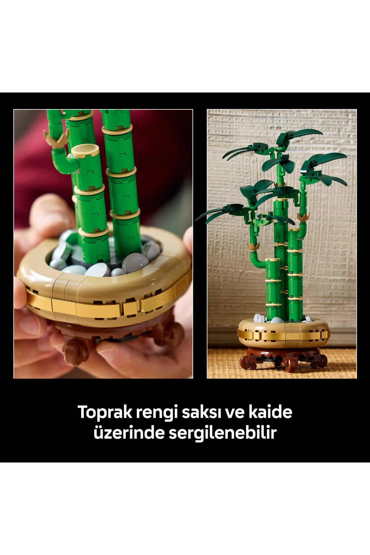 LEGO® Botanicals Şans Bambusu 10344 - Doğasever Yetişkinler için Dekoratif Bitki Yapım Seti (325P)