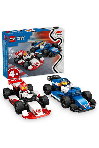 LEGO ® City F1® Williams Racing ve Haas F1® Yarış Arabaları 60464 - 4+ Oyuncak Yapım Seti (92Parça)