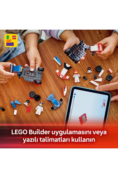 LEGO ® City F1® Williams Racing ve Haas F1® Yarış Arabaları 60464 - 4+ Oyuncak Yapım Seti (92Parça)