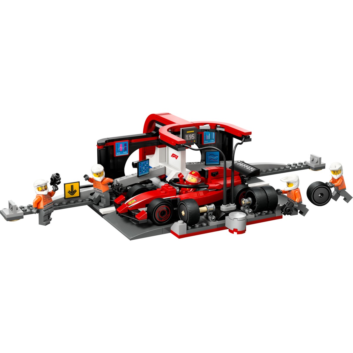 LEGO® City Ferrari Arabalı F1® Pit Stop ve Pit Ekibi 60443 - 6 Yaş & Üzeri Çocuklar için Yaratıcı Oyuncak Yapım Seti (322 Parça)