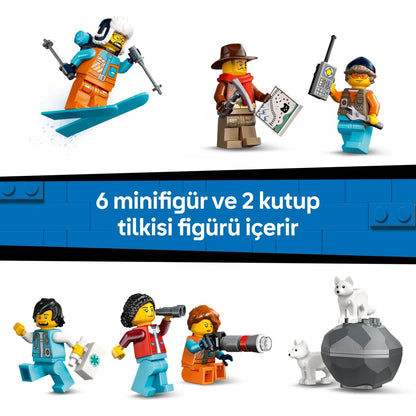 LEGO® City Kaşiflerin Kuzey Kutbu Ekspres Treni 60470 - 7 Yaş ve Üzeri Çocuklar Için Yaratıcı Oyuncak Yapım Seti (1517 Parça)