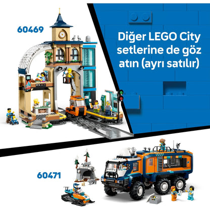 LEGO® City Kaşiflerin Kuzey Kutbu Ekspres Treni 60470 - 7 Yaş ve Üzeri Çocuklar Için Yaratıcı Oyuncak Yapım Seti (1517 Parça)