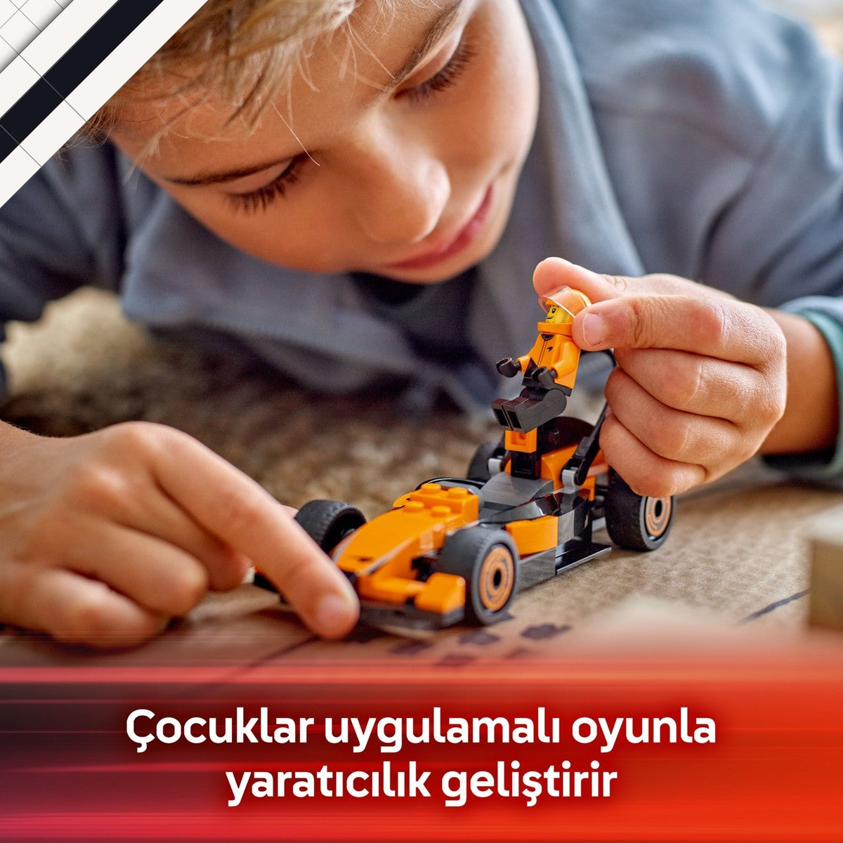 LEGO® City McLaren Yarış Arabalı F1® Sürücüsü 60442 - 6 Yaş & Üzeri Çocuklar için Yaratıcı Oyuncak Yapım Seti (86 Parça)