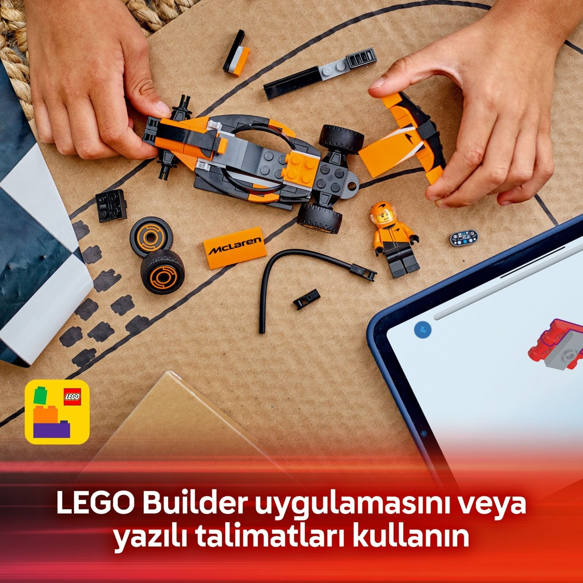 LEGO® City McLaren Yarış Arabalı F1® Sürücüsü 60442 - 6 Yaş & Üzeri Çocuklar için Yaratıcı Oyuncak Yapım Seti (86 Parça)
