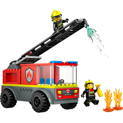 LEGO® City Merdivenli İtfaiye Kamyonu 60463 - 4 Yaş & Üzeri Çocuklar için Yaratıcı Oyuncak Yapım Seti (82 Parça)
