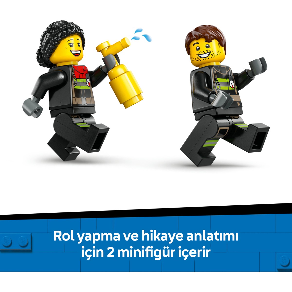 LEGO® City Merdivenli İtfaiye Kamyonu 60463 - 4 Yaş & Üzeri Çocuklar için Yaratıcı Oyuncak Yapım Seti (82 Parça)
