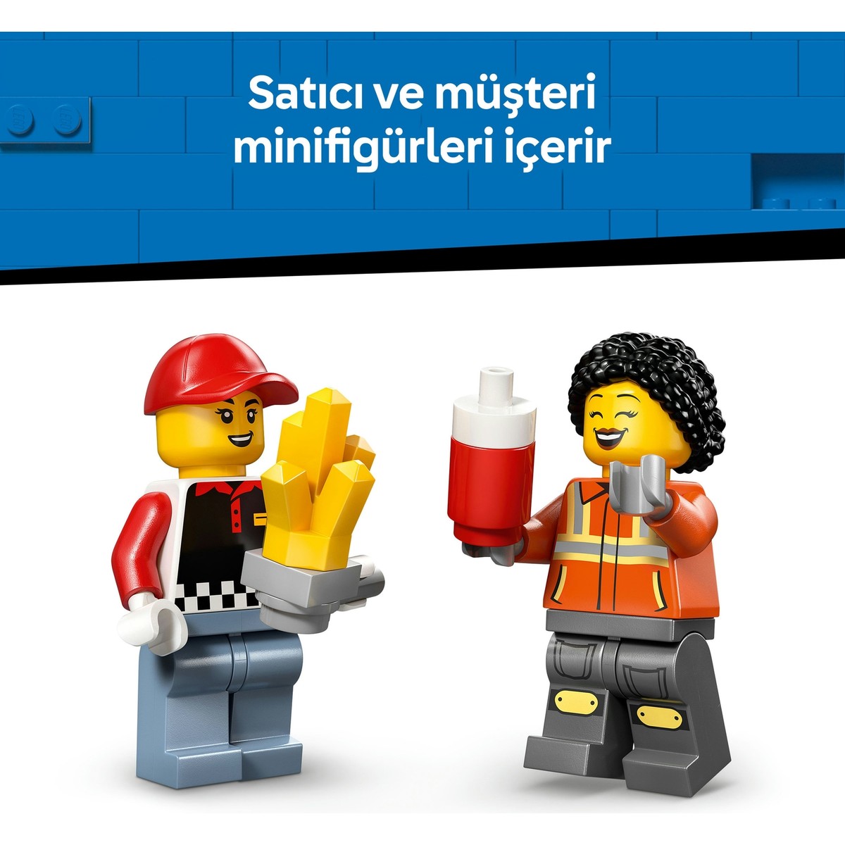 LEGO® City Patates Kızartması Kamyonu 60488 – 5 Yaş ve Üzeri Çocuklar için Yaratıcı Oyuncak Yapım Seti (216 Parça)