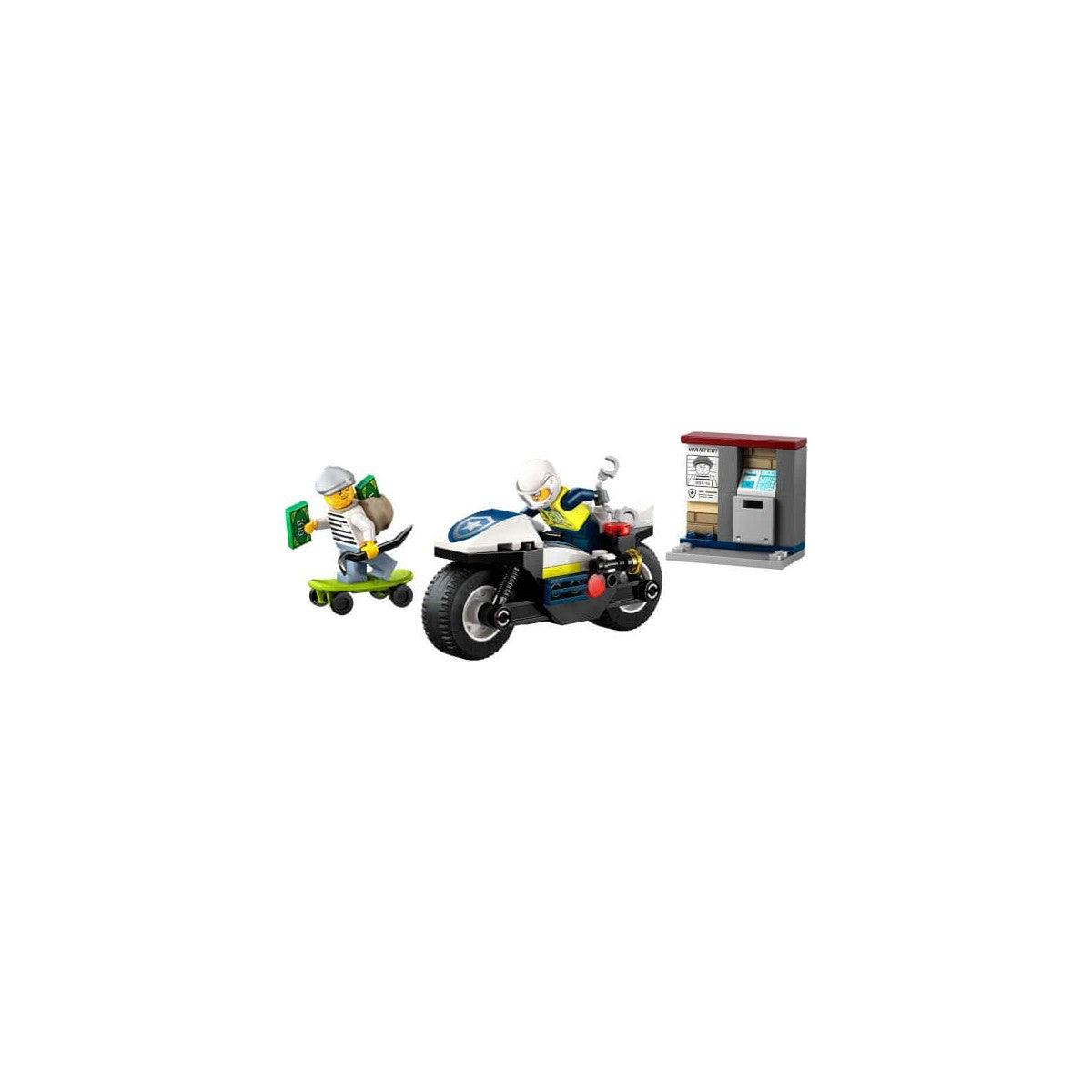 LEGO® City Polis Motosikleti Takibi 60455 - 4 Yaş ve Üzeri Çocuklar Için Yaratıcı Oyuncak Yapım Seti (65 Parça)