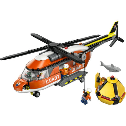 LEGO® City Sahil Güvenlik Helikopteri 60503 – 7 Yaş ve Üzeri Çocuklar için Yaratıcı Oyuncak Yapım Seti (551 Parça)