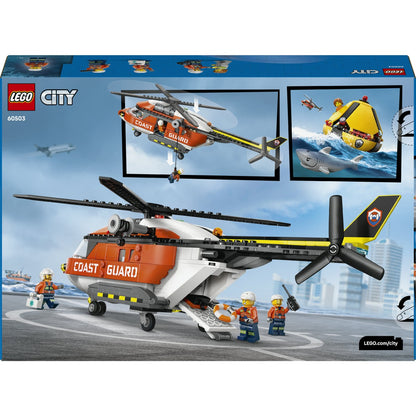 LEGO® City Sahil Güvenlik Helikopteri 60503 – 7 Yaş ve Üzeri Çocuklar için Yaratıcı Oyuncak Yapım Seti (551 Parça)