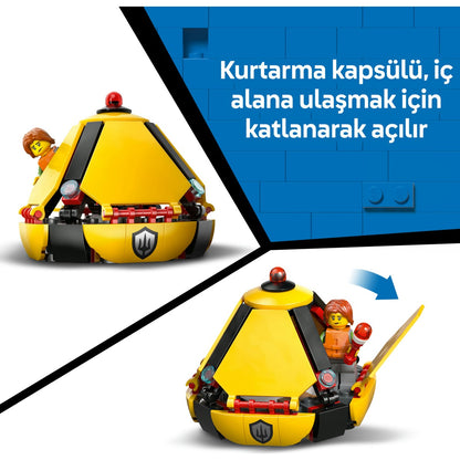 LEGO® City Sahil Güvenlik Helikopteri 60503 – 7 Yaş ve Üzeri Çocuklar için Yaratıcı Oyuncak Yapım Seti (551 Parça)