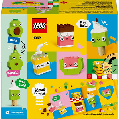 LEGO® Classic Yaratıcı Yiyecek Arkadaşlar 11039 - 4 Yaş & Üzeri Çocuklar için Yaratıcı Oyuncak Yapım Seti (150 Parça)