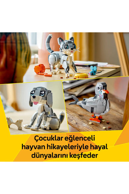 LEGO® Creator 3’ü 1 Arada Oyunbaz Kedi 31163 - 8+ Çocuklar için Yaratıcı Oyuncak Yapım Seti (407P)