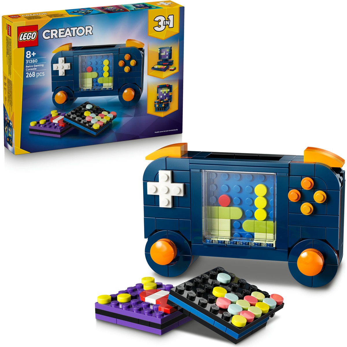 LEGO® Creator 3’ü 1 Arada Retro Oyun Konsolu 31380 – 8+ için Atariye Dönüşebilen Yaratıcı Oyuncak Yapım Seti (268 Parça)