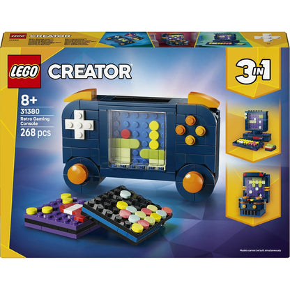 LEGO® Creator 3’ü 1 Arada Retro Oyun Konsolu 31380 – 8+ için Atariye Dönüşebilen Yaratıcı Oyuncak Yapım Seti (268 Parça)
