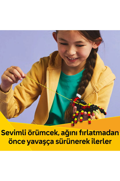 LEGO® Creator 3’ü 1 Arada Vahşi Hayvanlar: Şaşırtıcı Örümcek 31159 - 7+ Oyuncak Yapım Seti (153P)
