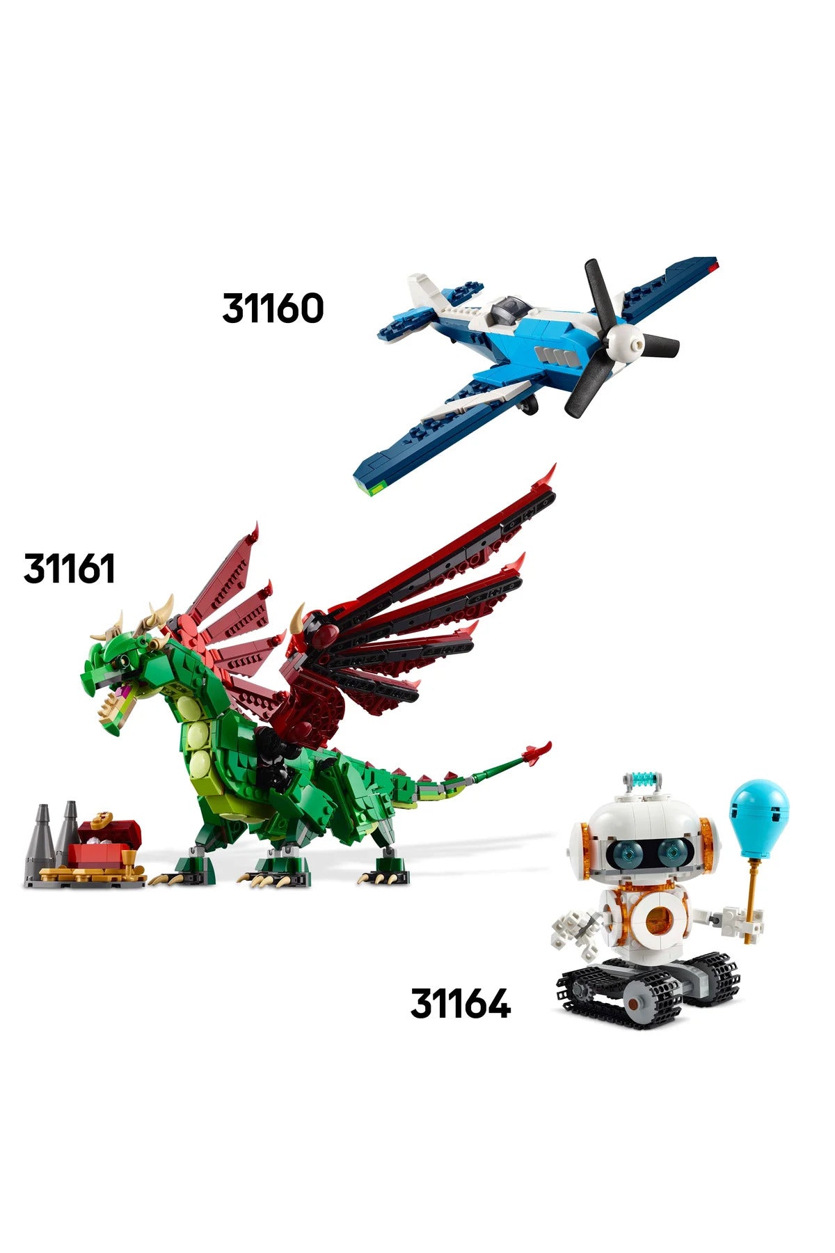 LEGO® Creator 3’ü 1 Arada Vahşi Hayvanlar: Şaşırtıcı Örümcek 31159 - 7+ Oyuncak Yapım Seti (153P)