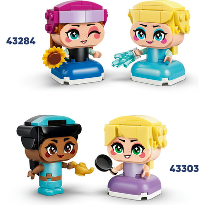 LEGO® ǀ Disney Princess Şato ile Mini Belle ve Tiana 43291 - 5 Yaş ve Üzeri Çocuklar için Yaratıcı Oyuncak Yapım Seti (358 Parça)