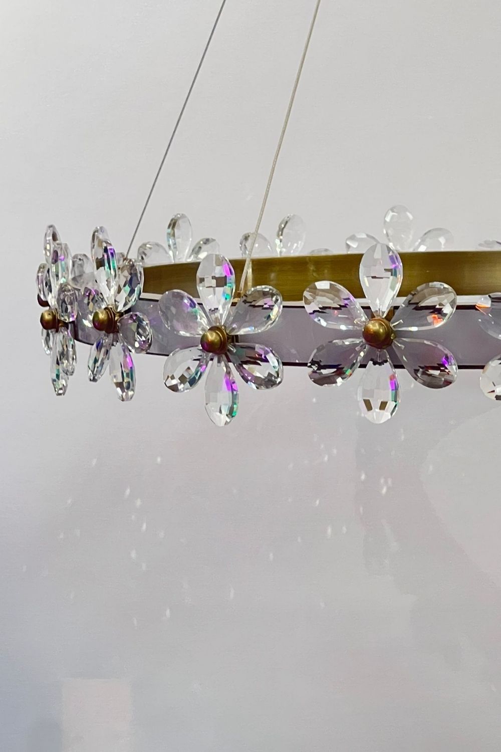 Florale Kristal Avize