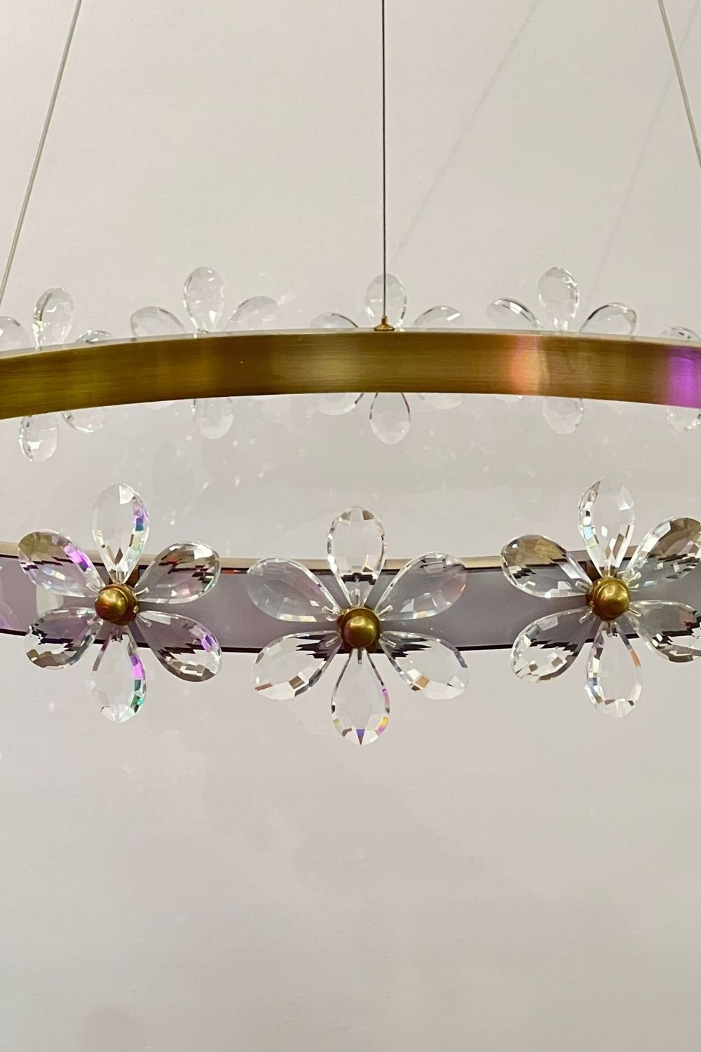 Florale Kristal Avize