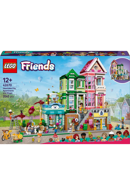 LEGO® Friends Heartlake City Daireleri ve Mağazaları 42670 - 12+ Yaratıcı Oyuncak Yapım Seti (2040P)