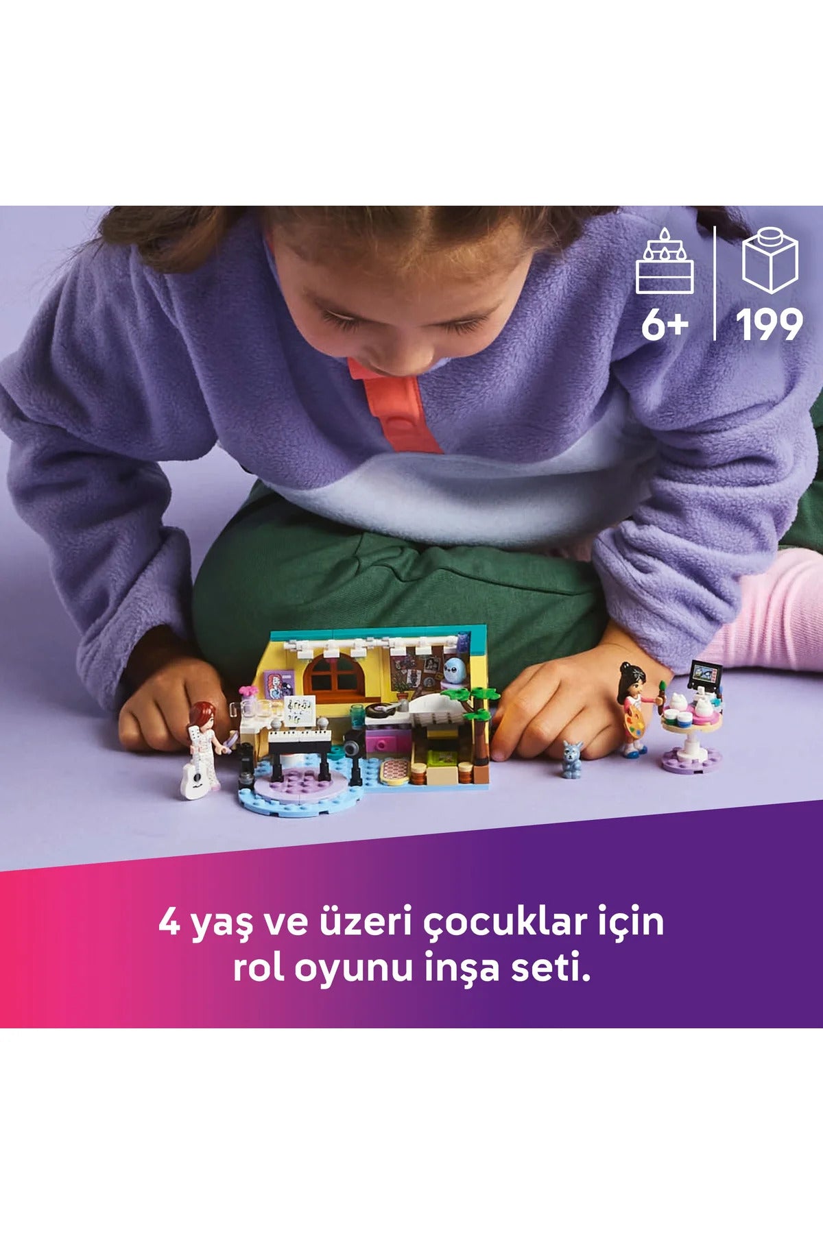 LEGO® Friends Paisley’nin Odası 42647 - 6+ Çocuklar için Mini Bebek İçeren Oyuncak Yapım Seti (199P)