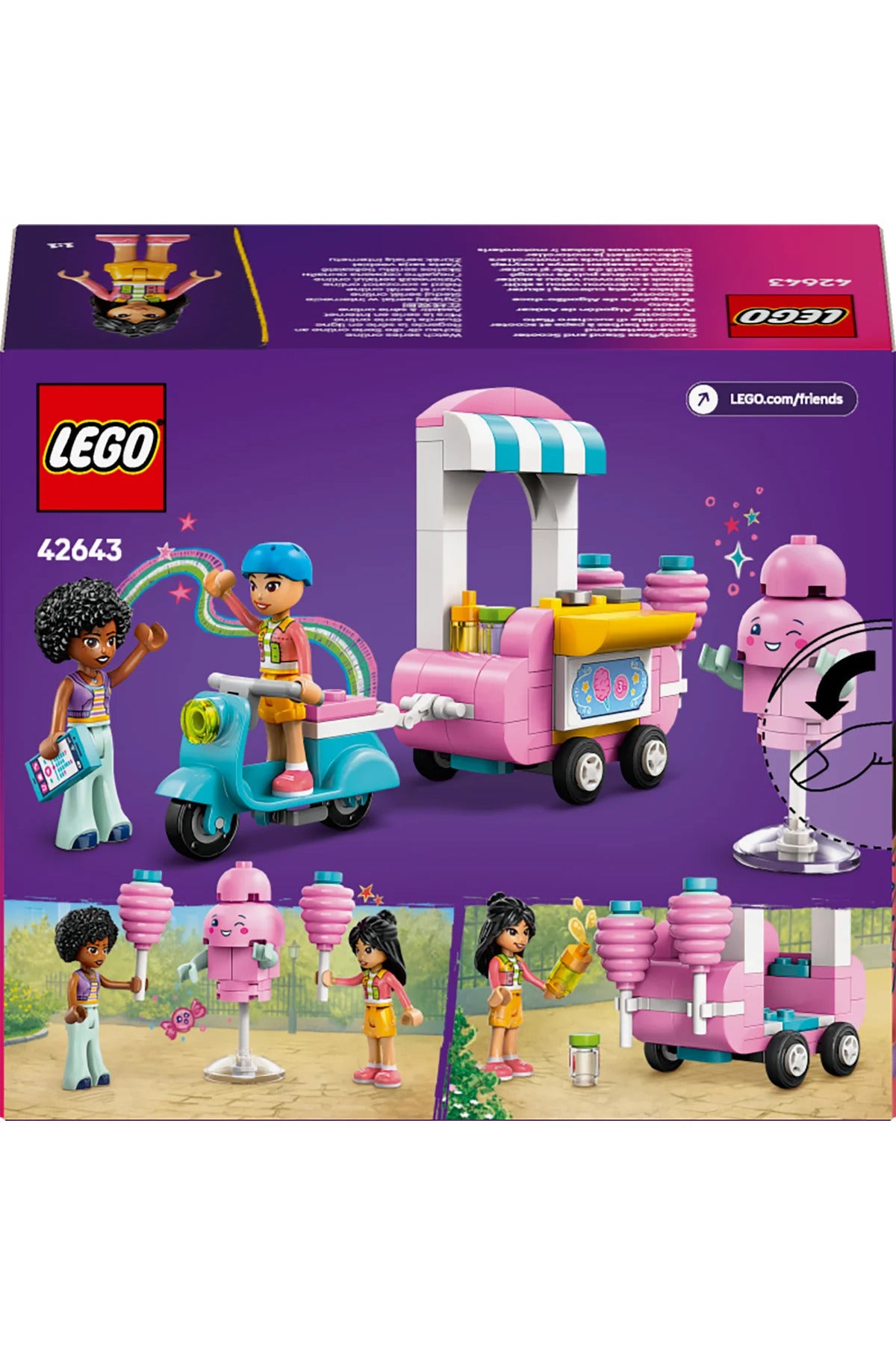 LEGO® Friends Pamuk Şeker Standı ve Scooter 42643 - 6+ Çocuklar için Yaratıcı Oyuncak Yapım Seti (110P)