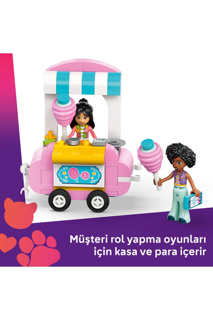 LEGO® Friends Pamuk Şeker Standı ve Scooter 42643 - 6+ Çocuklar için Yaratıcı Oyuncak Yapım Seti (110P)
