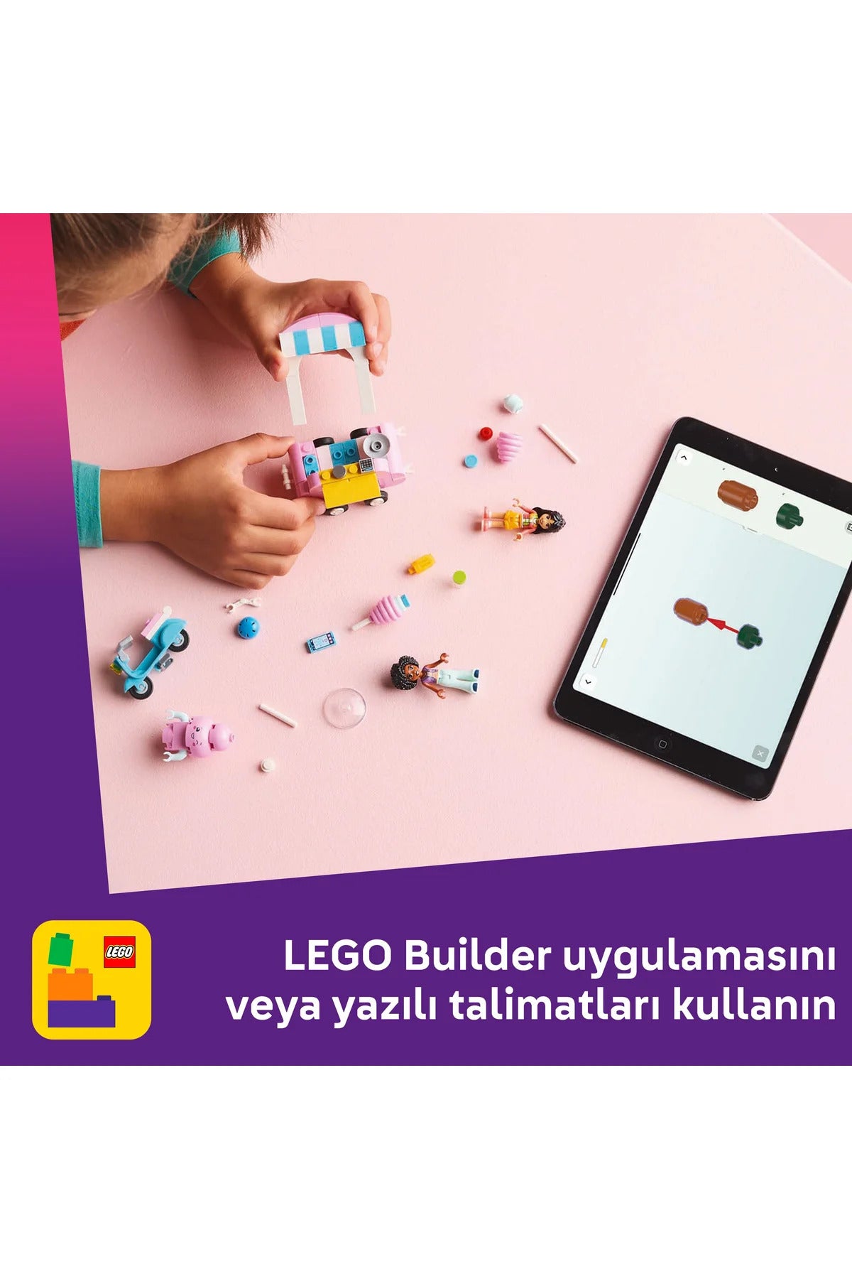 LEGO® Friends Pamuk Şeker Standı ve Scooter 42643 - 6+ Çocuklar için Yaratıcı Oyuncak Yapım Seti (110P)