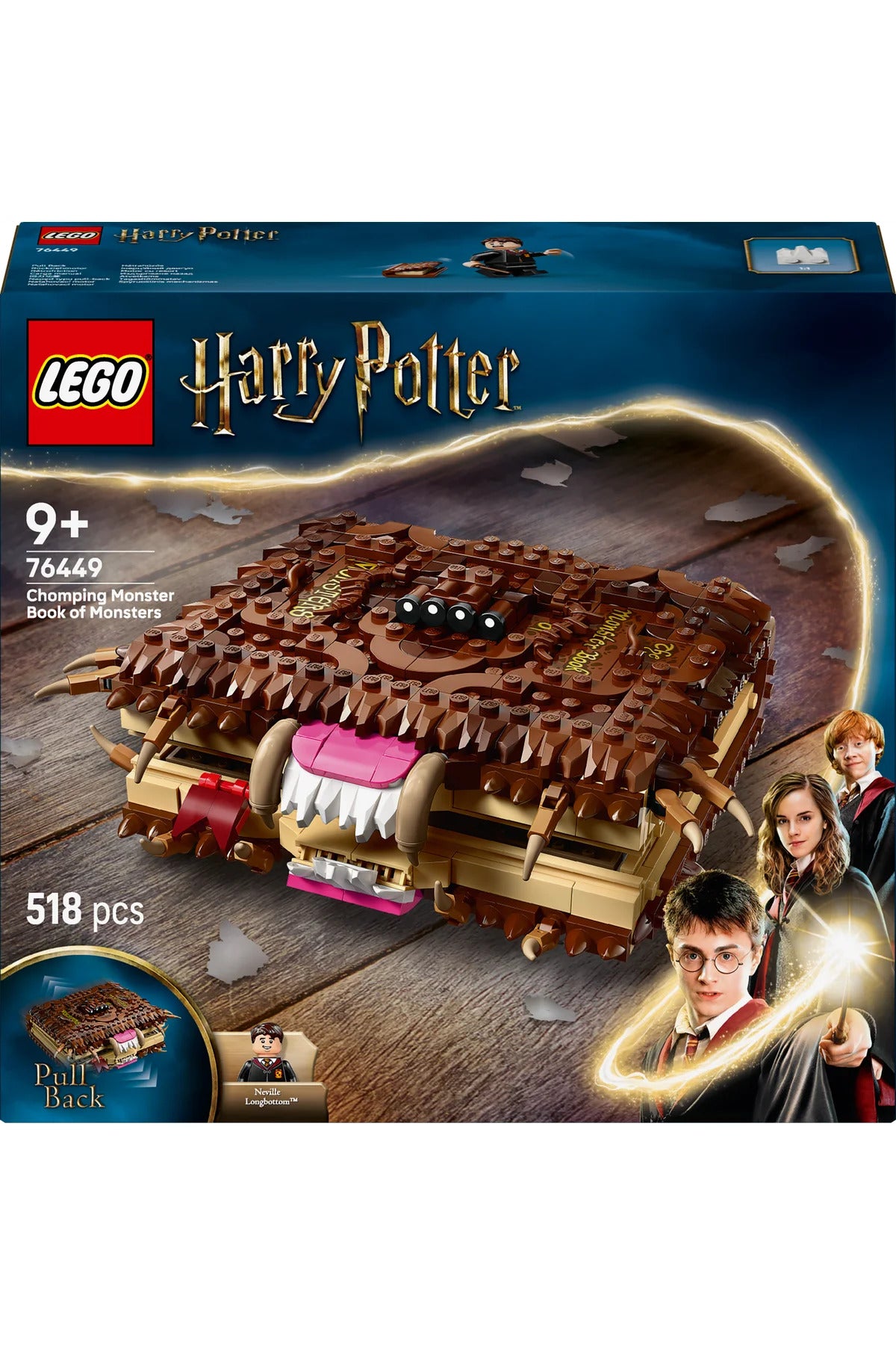 LEGO ® Harry Potter™ Isıran Canavar Kitap 76449 - 9+ Çocuklar için Yaratıcı Oyuncak Yapım Seti (518P)