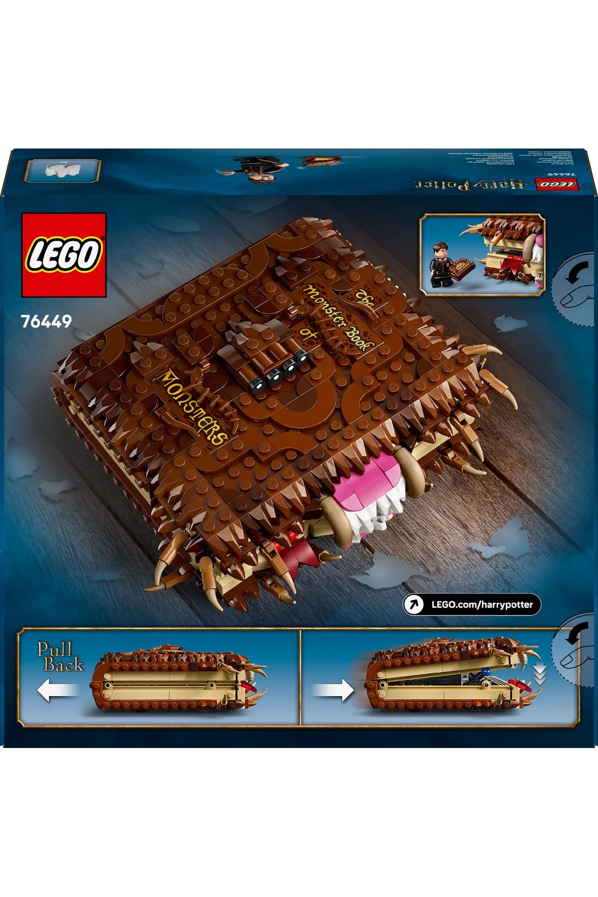 LEGO ® Harry Potter™ Isıran Canavar Kitap 76449 - 9+ Çocuklar için Yaratıcı Oyuncak Yapım Seti (518P)