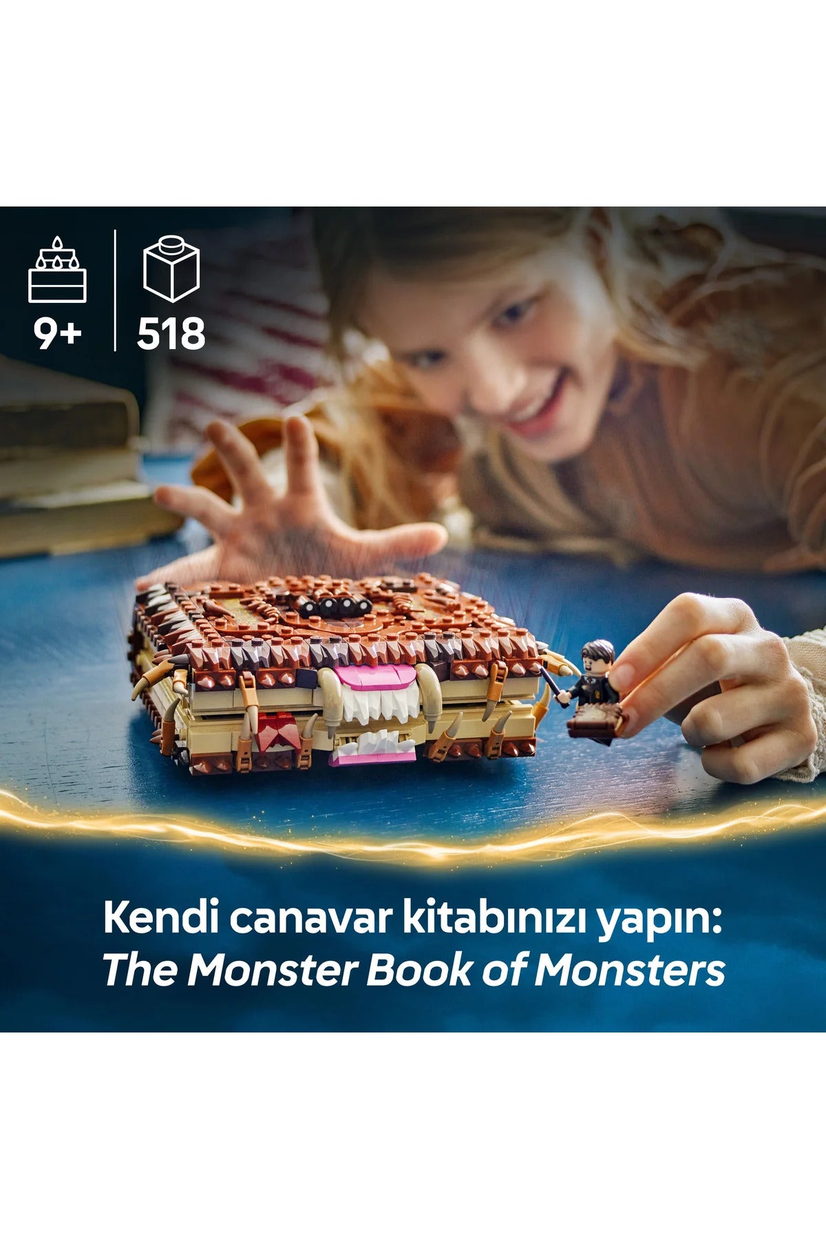LEGO ® Harry Potter™ Isıran Canavar Kitap 76449 - 9+ Çocuklar için Yaratıcı Oyuncak Yapım Seti (518P)