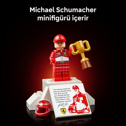 Icons Ferrari F2004 ve Michael Schumacher 11375 - Yetişkinler Için Sergileme Standı Içeren Model Yapım Seti (735 Parça)