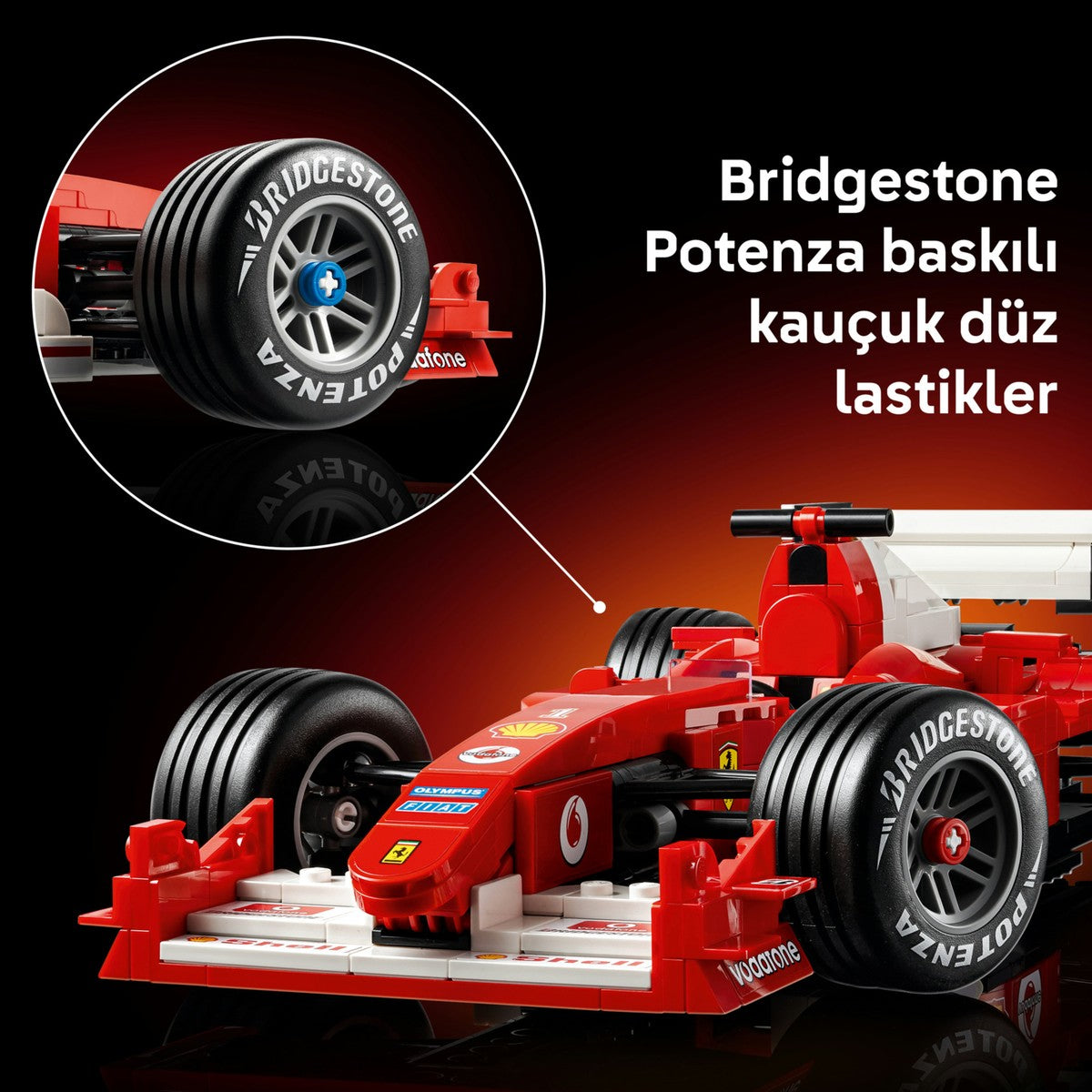 Icons Ferrari F2004 ve Michael Schumacher 11375 - Yetişkinler Için Sergileme Standı Içeren Model Yapım Seti (735 Parça)