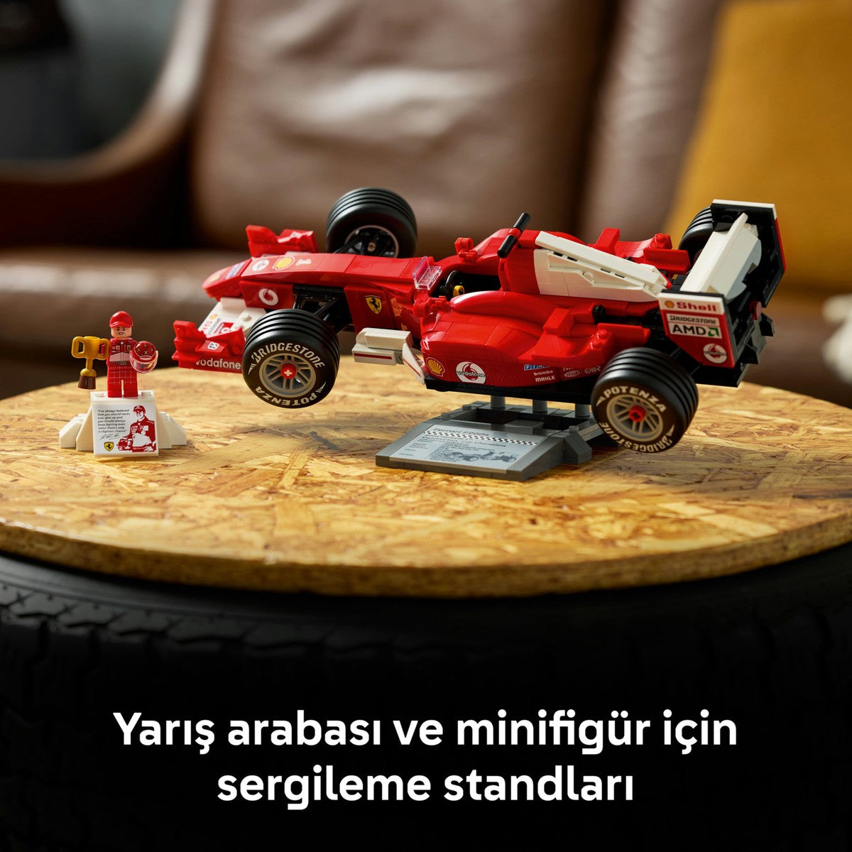 Icons Ferrari F2004 ve Michael Schumacher 11375 - Yetişkinler Için Sergileme Standı Içeren Model Yapım Seti (735 Parça)