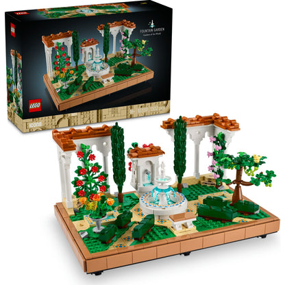 LEGO® Icons Fıskiyeli Bahçe 10359 - Yetişkinler için Model Yapım Seti (1302 Parça)