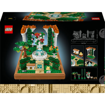 LEGO® Icons Fıskiyeli Bahçe 10359 - Yetişkinler için Model Yapım Seti (1302 Parça)