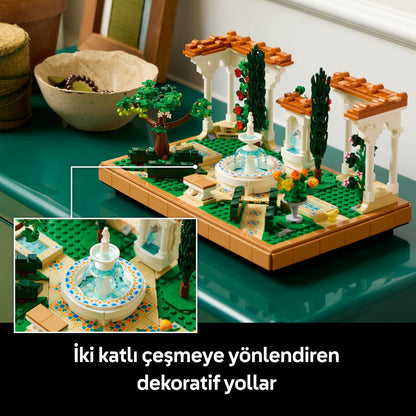 LEGO® Icons Fıskiyeli Bahçe 10359 - Yetişkinler için Model Yapım Seti (1302 Parça)
